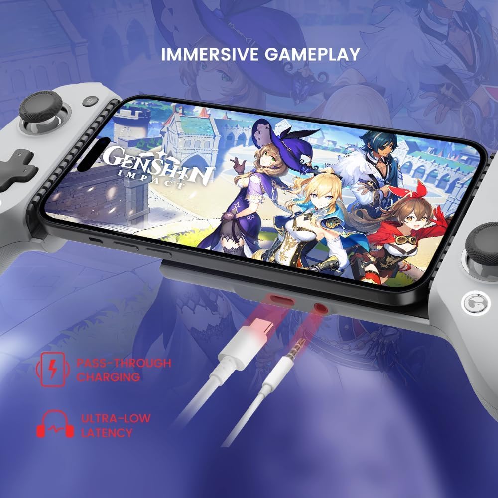GameSir G8 Galileo Type-C Mobile Gaming Controller for Android & iPhone 15 Series (USB-C), Plug and Play Gamepad with Hall Effect Joysticks/Hall