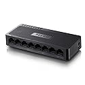 Netis 8 Port 10/100Mbps Fast Ethernet Switch | Desktop Ethernet Splitter, Hub, Plug and Play, Traffic Optimization Auto-Negotiation RJ45 Ports