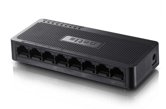 Netis 8 Port 10/100Mbps Fast Ethernet Switch | Desktop Ethernet Splitter, Hub, Plug and Play, Traffic Optimization Auto-Negotiation RJ45 Ports