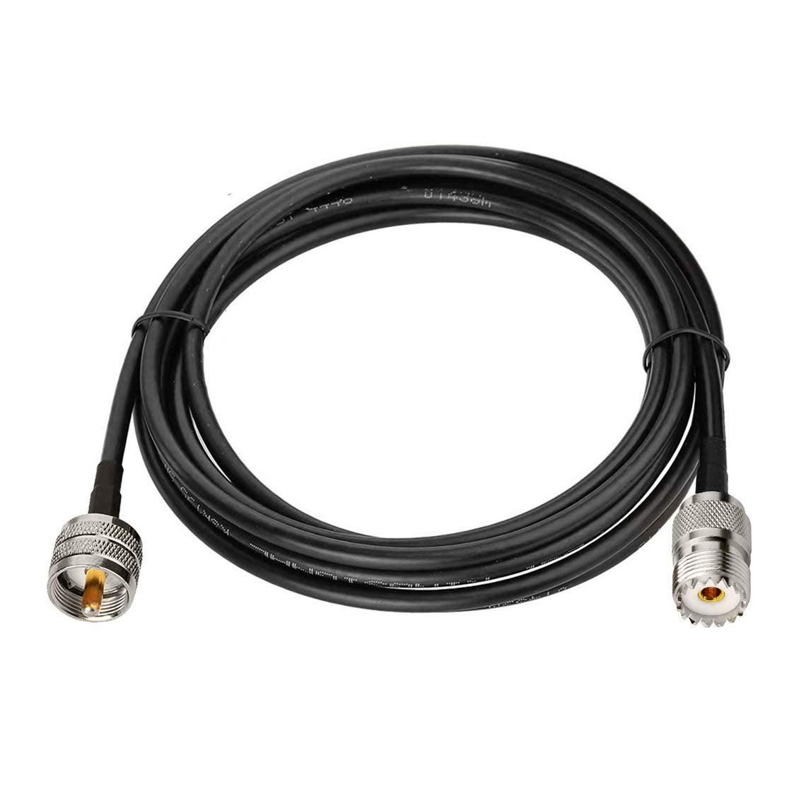 Bingfu UHF PL259 to SO239 RG58 Coax Jumper Cable - 5m (16.5ft) Antenna Extension for Vechicle CB Ham Two-Way Radio Walkie Talkie VHF & Amateur Radio