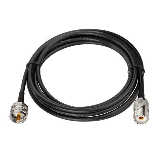 Bingfu UHF PL259 to SO239 RG58 Coax Jumper Cable - 5m (16.5ft) Antenna Extension for Vechicle CB Ham Two-Way Radio Walkie Talkie VHF & Amateur Radio
