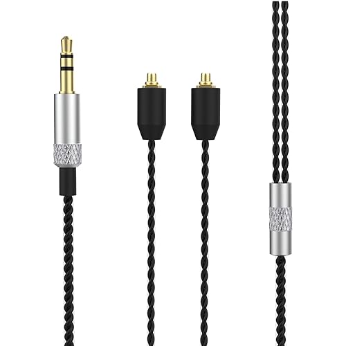 SE535 Replacement Cable Compatible with Shure SE215, SE215 Pro, SE315, SE425, SE425 Pro, SE535, SE846, AONIC 3, AONIC 4, AONIC 5 Earphones…