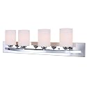 Canarm IVL370A04CH-O Ltd Hampton 4 Light Vanity, Chrome with Flat Opal Glass