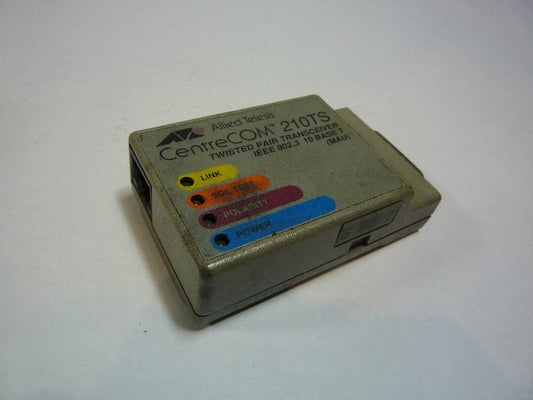 Allied Telesyn Centrecom 210TS Twisted Pair Micro Transceiver with 4 LEDs Slim