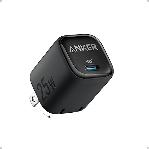 Anker 25W USB C Charger Block, Compact and Foldable Type C Charger, Supports PPS Fast Charging for Galaxy S24/Z Fold/Z Flip/Tab, iPhone 17/16 Series