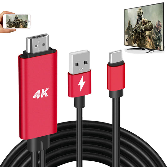 HDMI Adapter USB Type C Cable MHL 4K Video Converter Cord Compatible Samsung Galaxy S20 S10 S9 S8 Note 20 10 LG G5 Q8 ThinQ V35 Android Phone iMac