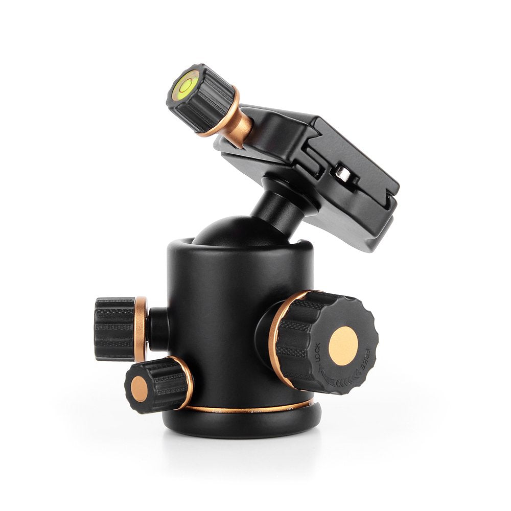 Pergear TH3 Pro DSLR Camera Tripod Ball Head, 8KG/17.6lbs Loading Capacity, 360 Degree Swivel, Metal Build Quality, Fine Tuning Damping, U-Shaped