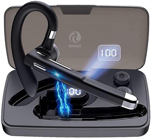 Wireless Earphone Ear-Hook Headphone Boom Mic Compatible with Motorola Razr (2024,2023,2020,2019), Handsfree Single Headset Over The Ear Earbud