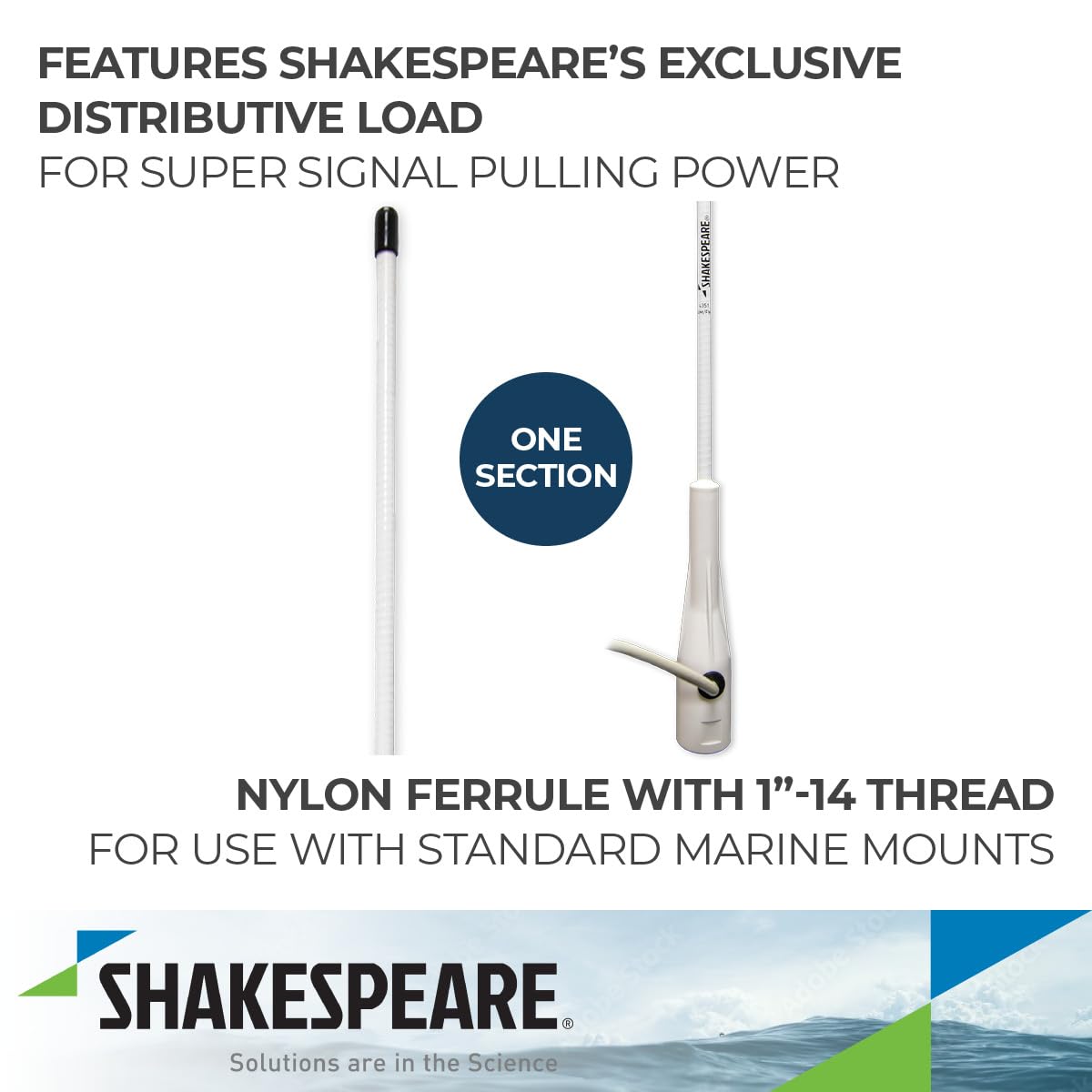Shakespeare 4351 39" Am / Fm Antenna Antenna Band = AM/FM | Cable Length (Feet) = 10' |
