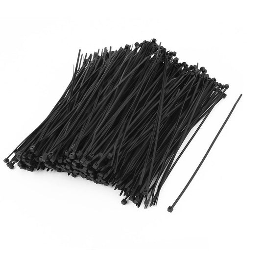 uxcell Nylon Strip Zip Wire Cable Tie Fastener Off 2mmx150mm 500pcs
