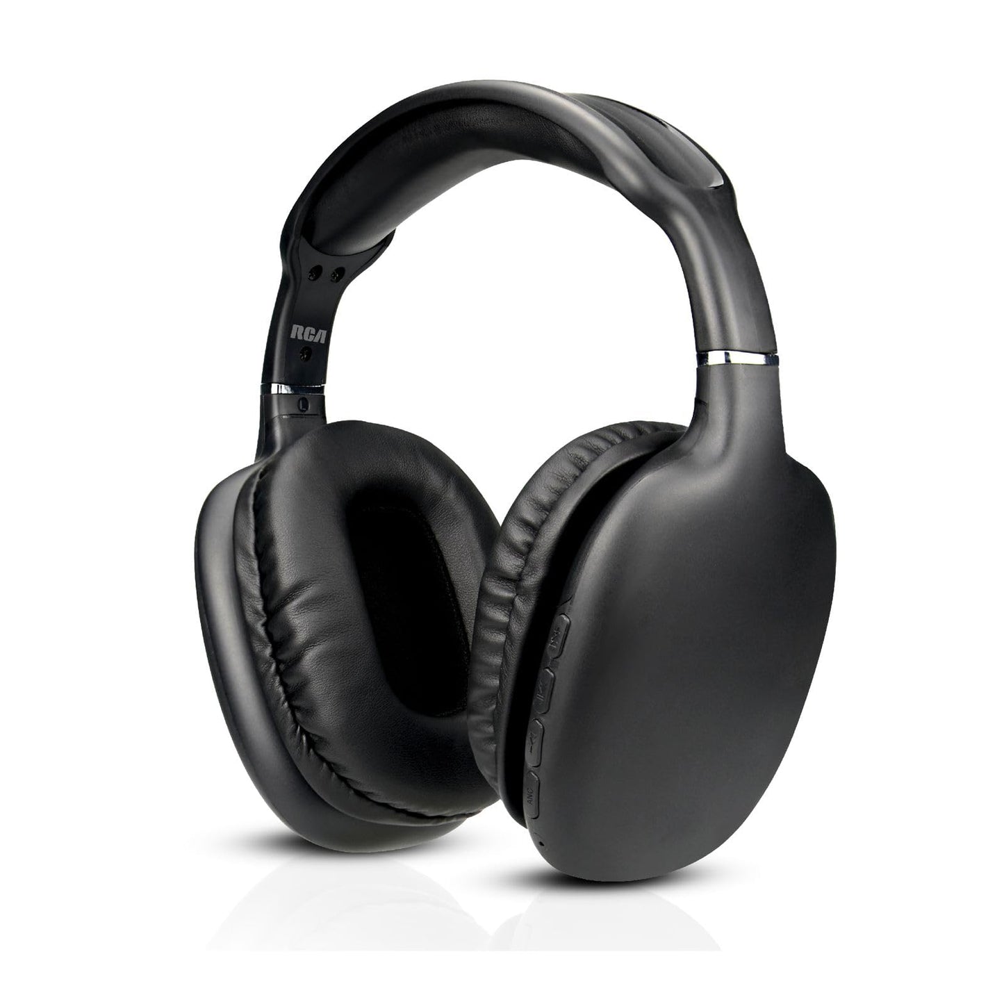 RCA Wireless Bluetooth Headphones, Over Ear Noise Cancelling Headphones, Deep Bass, 12H Playtime, Bluetooth 5.4, Memory Foam Cushions, Built-in Mic…