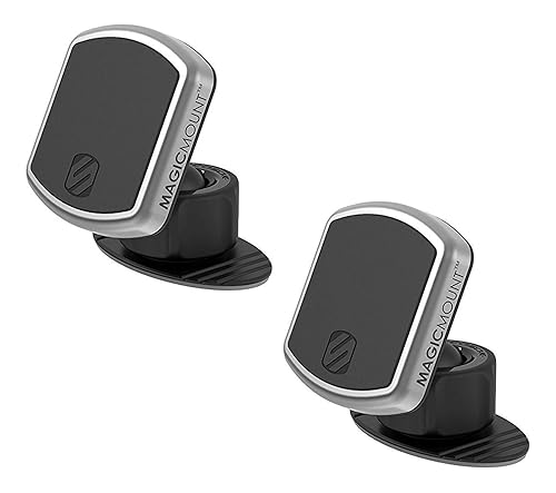 Scosche MPD2PK-UB MagicMount Pro Magnetic Car Phone Holder - Strong Magnet Mount for iPhone and Android - Secure Magnetic Mount for Car - Universal