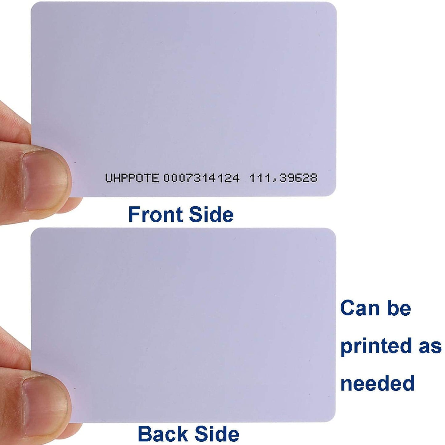 UHPPOTE Contactless 125kHz RFID Proximity Smart Card 0.8mm Thick for Access Control System & Time Attandance (Read only, 50 Pack)