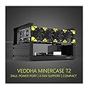 RXFSP 6/8 GPU Aluminum Stackable Open Air Mining Computer Frame Rig Ethereum Veddha (6GPU-T2)