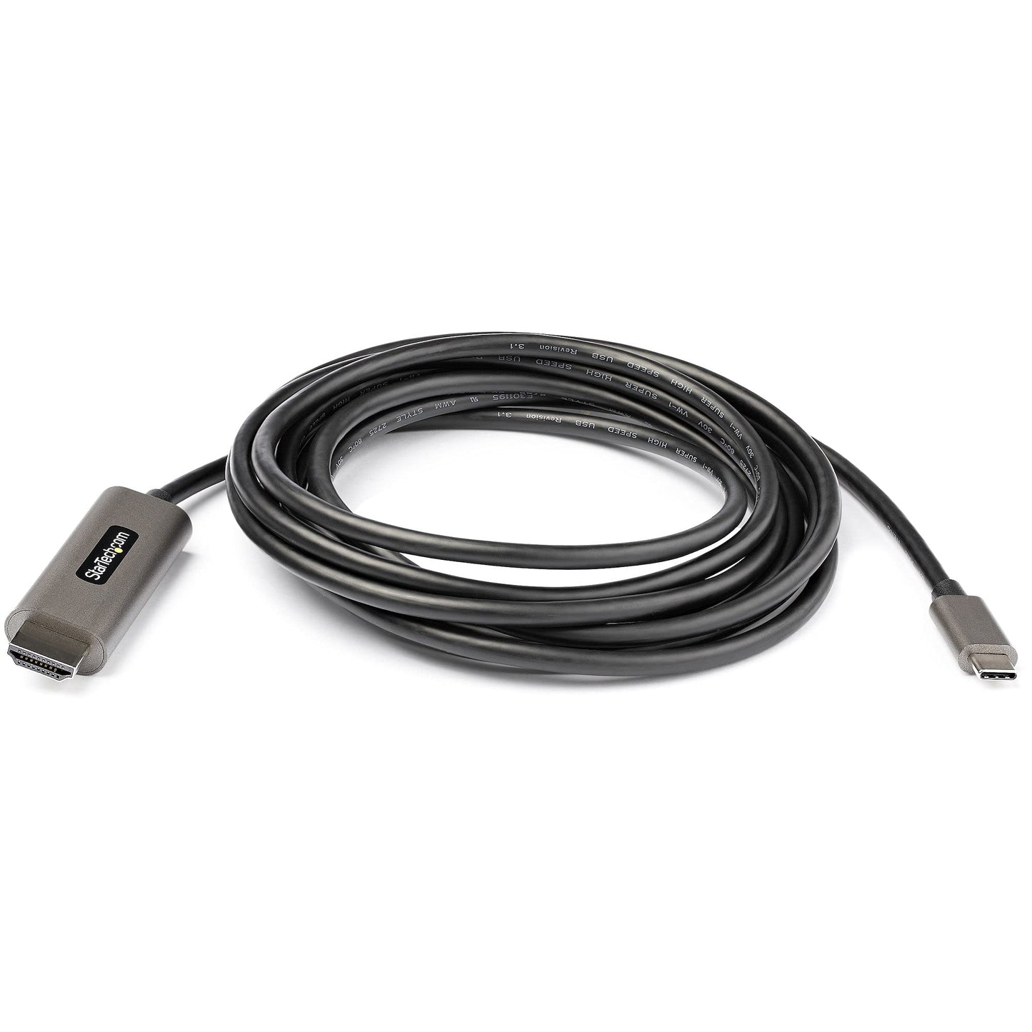 StarTech.com 10ft (3m) USB C to HDMI Cable 4K 60Hz w/HDR10 - Ultra HD USB Type-C to 4K HDMI 2.0b Video Adapter Cable - USB-C to HDMI HDR