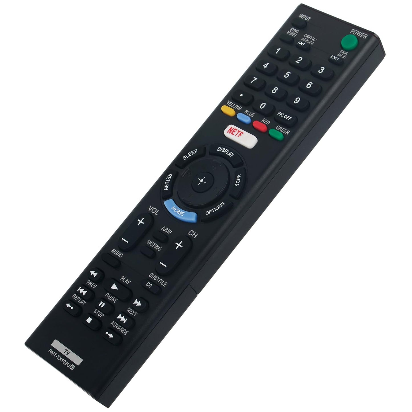RMT-TX102U Replaced Remote fit for Sony TV KDL-48W650D KDL-32W600D KDL-40W600D KDL-32R500C KDL-32W650D KDL-40R510C KDL-40R530C KDL-40R550C KDL-55W650D