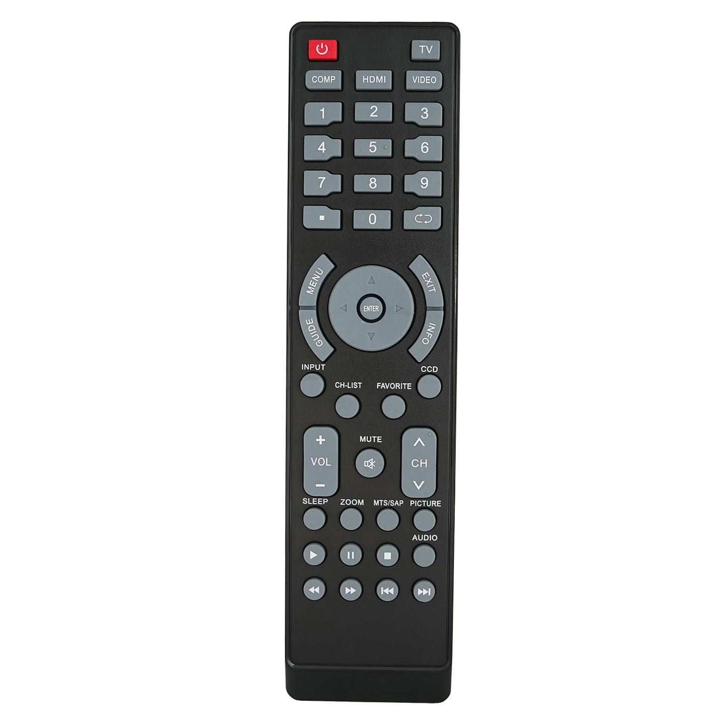 Replacement Remote Control fit for Insignia NS24E730A12B NS-F27C NS-L55X-10A NS-39L700A12 NS-L19Q-10A NS-24E340A13 NS-32E440A13 NS-40L240A13A LCD LED