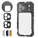 NEEWER Phone Cage Compatible with iPhone 17 Pro Max, Quick Release Video Rig Stabilizer Accessories with 67mm Filter Ring, 17mm Lens Backplate, T