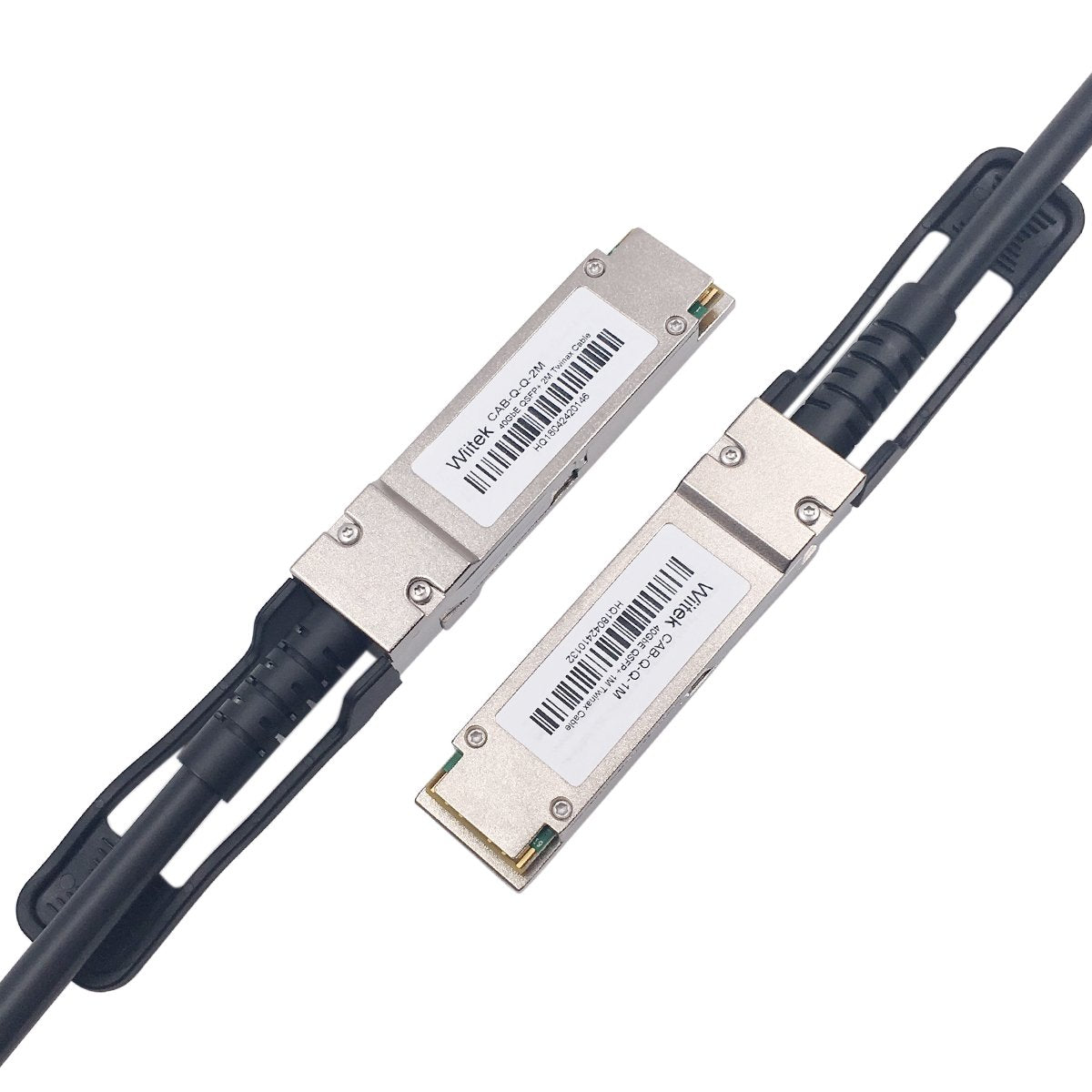 Wiitek 1M QSFP+ DAC Twinax Networking Cable, 40GbE QSFP+ Direct Attached Copper Cable, 30AWG Black, for Arista CAB-Q-Q-1M