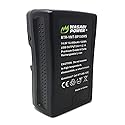 Wasabi Power V Mount/V Lock Battery (150Wh, 14.8V, 10400mAh) Rechargeable Li-ion Battery for Broadcast Video Camcorder, Compatible with Sony HDCAM