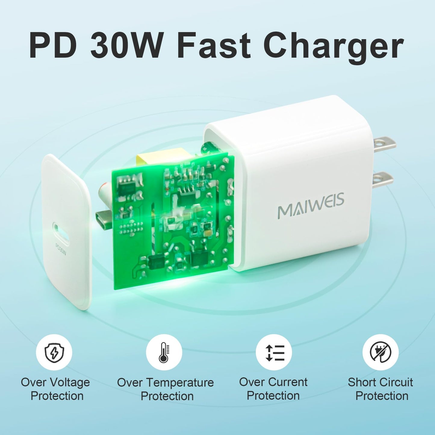 MAIWEIS 30W USB C Wall Charger