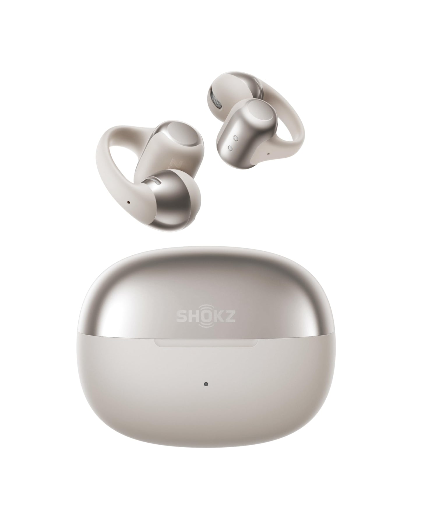 SHOKZ OpenDots ONE Open-Ear Headphones, Wireless Bluetooth Earbuds with Mic, Secure Lightweight Clip-On Fit, Dolby Audio, Water-Resistant, Fast