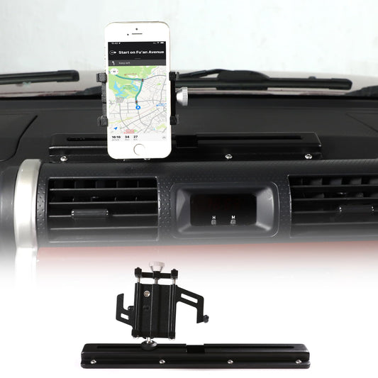 LLKUANG Car Instrument Panel Track Mobile Phone Holder Trim for Toyota FJ Cruiser 2007-2021 Central Control Air Vent Multifunctional Mobile Phone