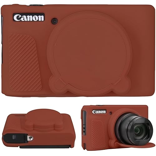 SZHSYJY Camera Case for Canon PowerShot SX740/ SX730 Digital Camera,Soft Silicone Protective Bag Removable Lens Cover,Anti-Scratch Slim Fit