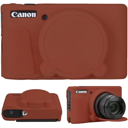 SZHSYJY Camera Case for Canon PowerShot SX740/ SX730 Digital Camera,Soft Silicone Protective Bag Removable Lens Cover,Anti-Scratch Slim Fit