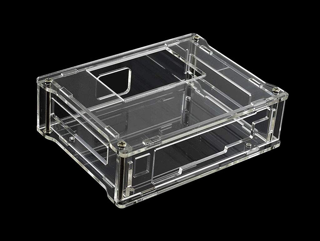 Jetson Nano Case (A) Acrylic Clear Case and Dedicated Cooling Fan PWM Adjustment Strong Cooling Air for Jetson Nano Developer Kit 4PIN Reverse-Proof
