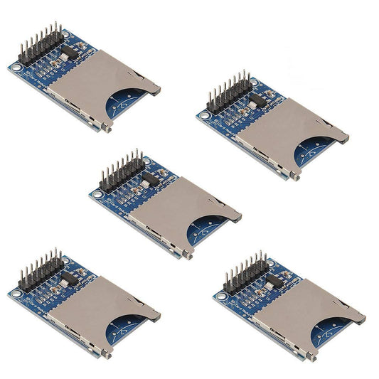 ACEIRMC 5pcs SD Card Module Slot Socket Reader for Arduino ARM Mcu SD Card Module Slot Socket Reader and Write