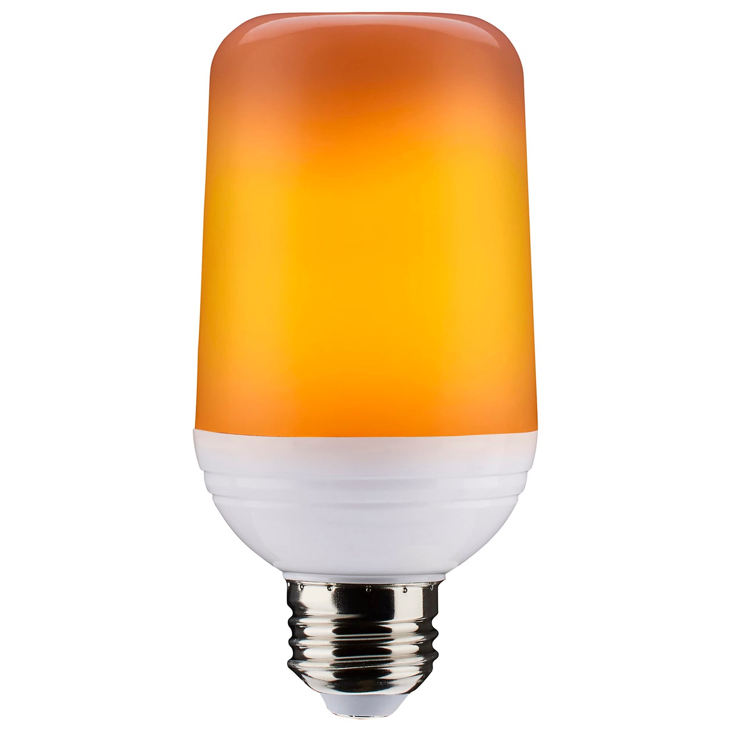 Satco S29806 Indoor/Outdoor LED Flame Effect Light Bulb, T19 Shape, White