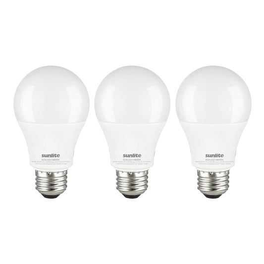 Sunlite 80939-SU LED A19 Light Bulbs, 15 Watts (100W Equivalent), 1500 Lumens, Medium Base (E26), Non-Dimmable, ETL Listed, 6500K - Daylight