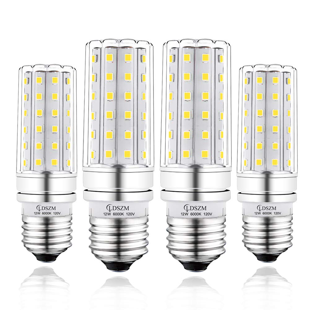 LDSZM LED Light Bulb 100w Equivalent 1200 Lumen 6000K Cool Daylight White 12W LED Super Bright Bulb E26 Base Non-Dimmable Chandelier Light Bulbs