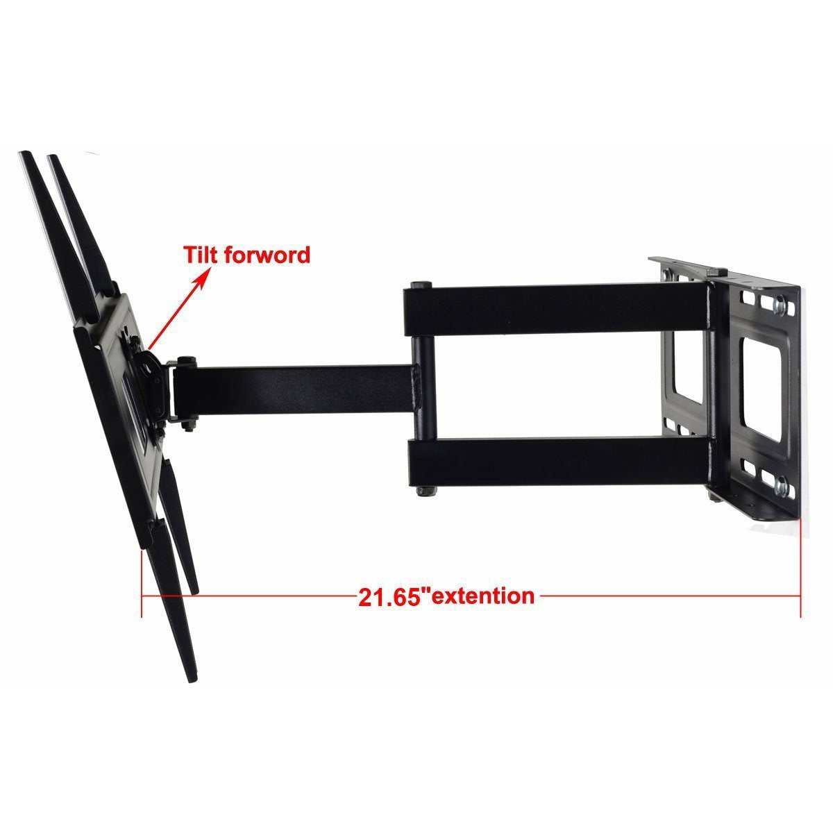 VideoSecu Mount LCD LED Articulating Single Arm TV Wall Mount Bracket for Most LG 32-65 inch TV MW365BBM7 BR5