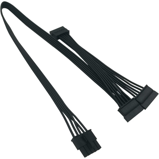 COMeap SATA Power Cable for Cooler Master PSUs, 5 Pin to 3X 15 Pin SATA Hard Drive HDD Power Adapter Splitter for BTC Mining Riser Card 20-in(50cm)
