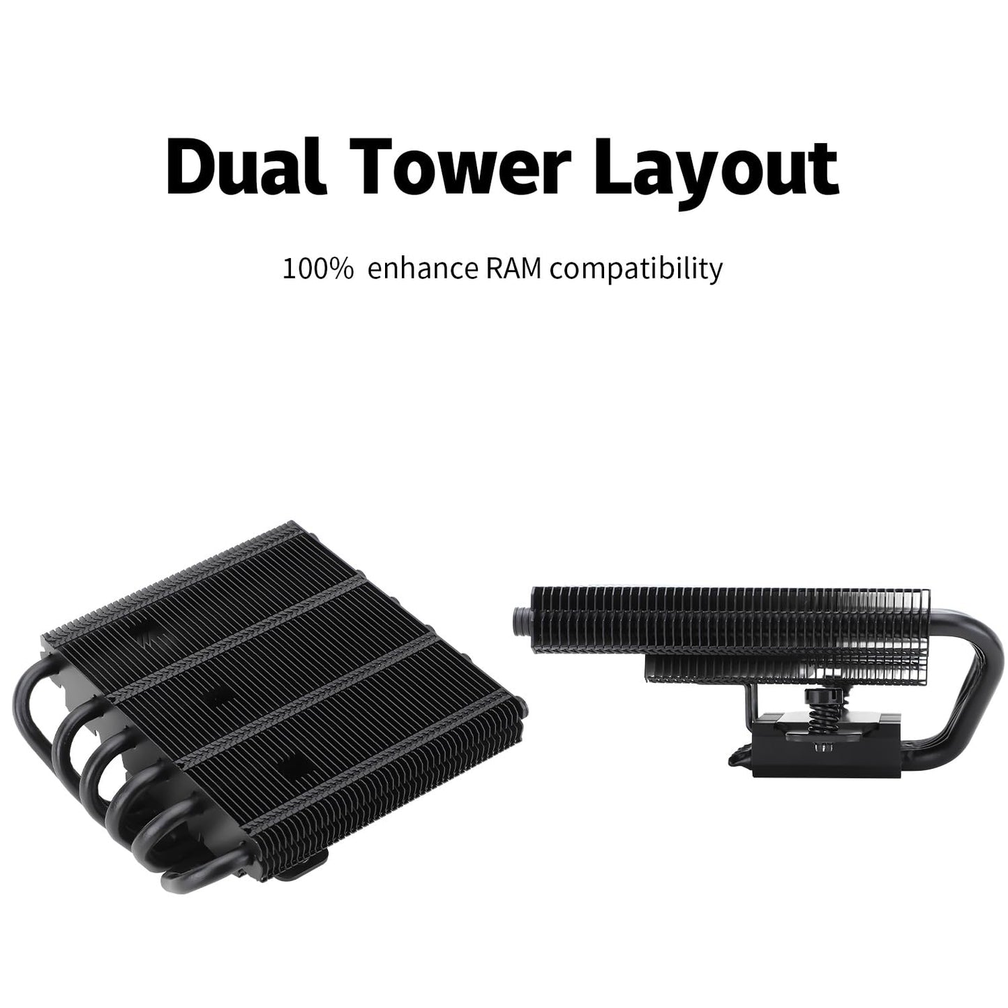 Thermalrlght AXP120-X67 Black ARGB Low Profile CPU Air Cooler with Quite 120mm TL-C12015B-S PWM Fan, 6 Heat Pipes, 67mm Height, for AMD AM4 AM5/Intel