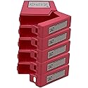 iMBAPrice Zipo 3.5" Stackable Hard Drive Protector Case (Pack of 5) - 3.5" HDD, Pink