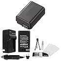 UltraPro Replacement NP-FW50 High-Capacity Battery w/Rapid Travel Charger for Sony Digital Cameras - Includes: Camera Cleaning Kit, Camera Screen