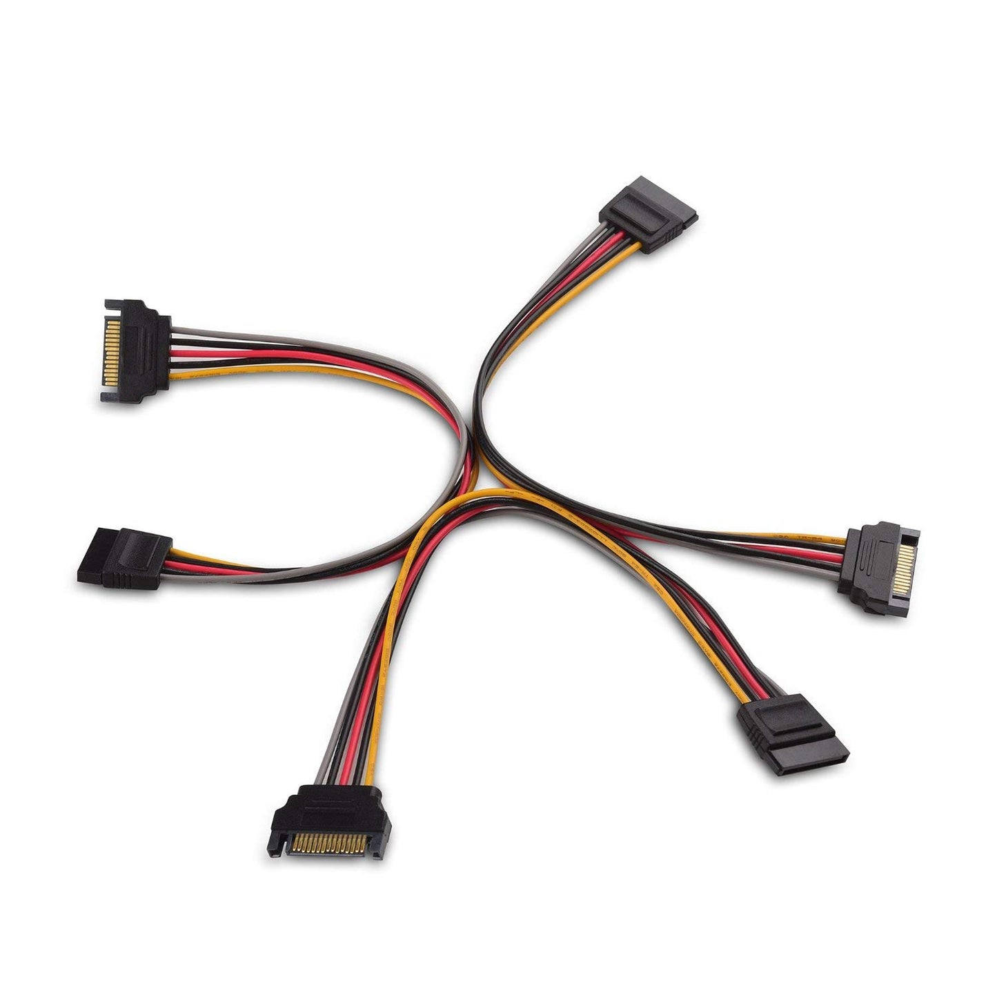 Cable Matters 3-Pack 15 Pin SATA Power Extension Cable - 8 Inches, SATA Power Cable for Hard Drive and SSD