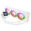 Thermalrlght Grand Vision 360 ARGB White CPU AIO Cooler,PC 360 Specification Water Cooler System,IPS LCD Screen with 480x480 Resolution