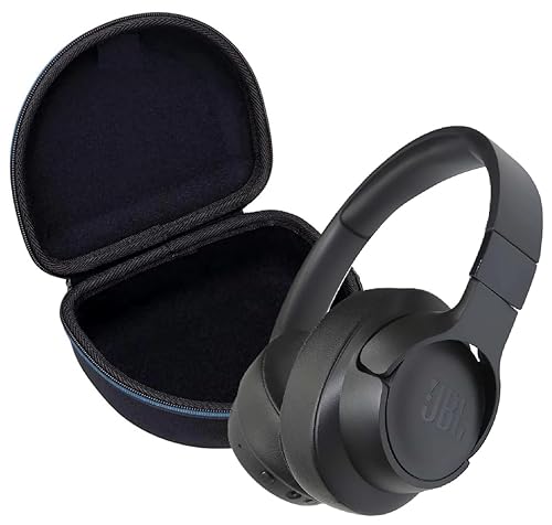 JBL Tune 710BT - Wireless Bluetooth Headphones Bundle with Deluxe CCI Carrying Case (Black)