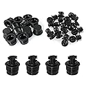 ZZLZX 12SETS Speaker Parts Accessories, Speaker Grill Guide, Rubber Plastic Snap Button, Plastic Ball and Socket Type Grill Guides Pegs Cloth Buckle