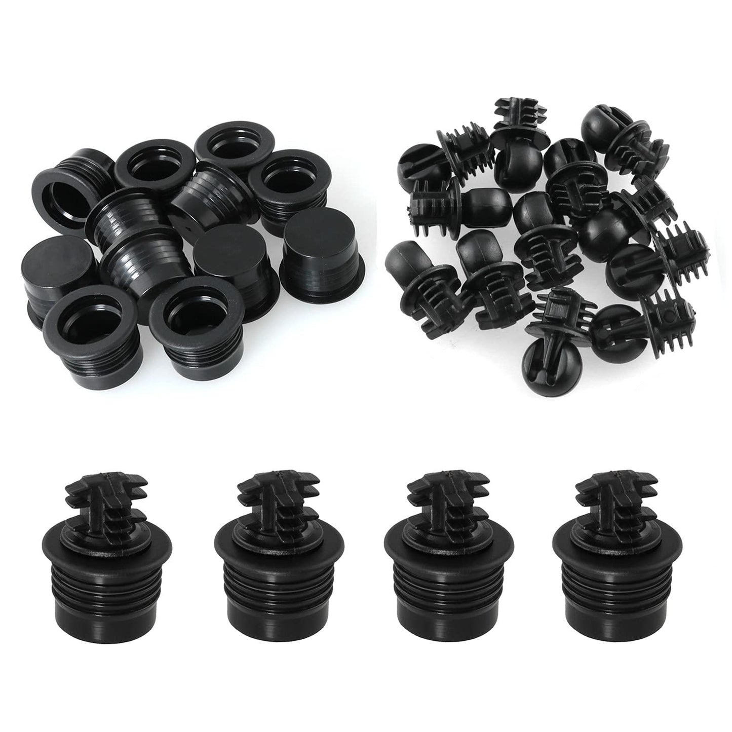 ZZLZX 12SETS Speaker Parts Accessories, Speaker Grill Guide, Rubber Plastic Snap Button, Plastic Ball and Socket Type Grill Guides Pegs Cloth Buckle