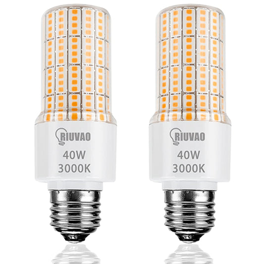 Led corn Light Bulbs 300W Equivalent Super Bright 5000Lm 3000K Warm White led Light Bulb E26/E27 Medium Base 40w Waterproof Led Bulb for Outdoor