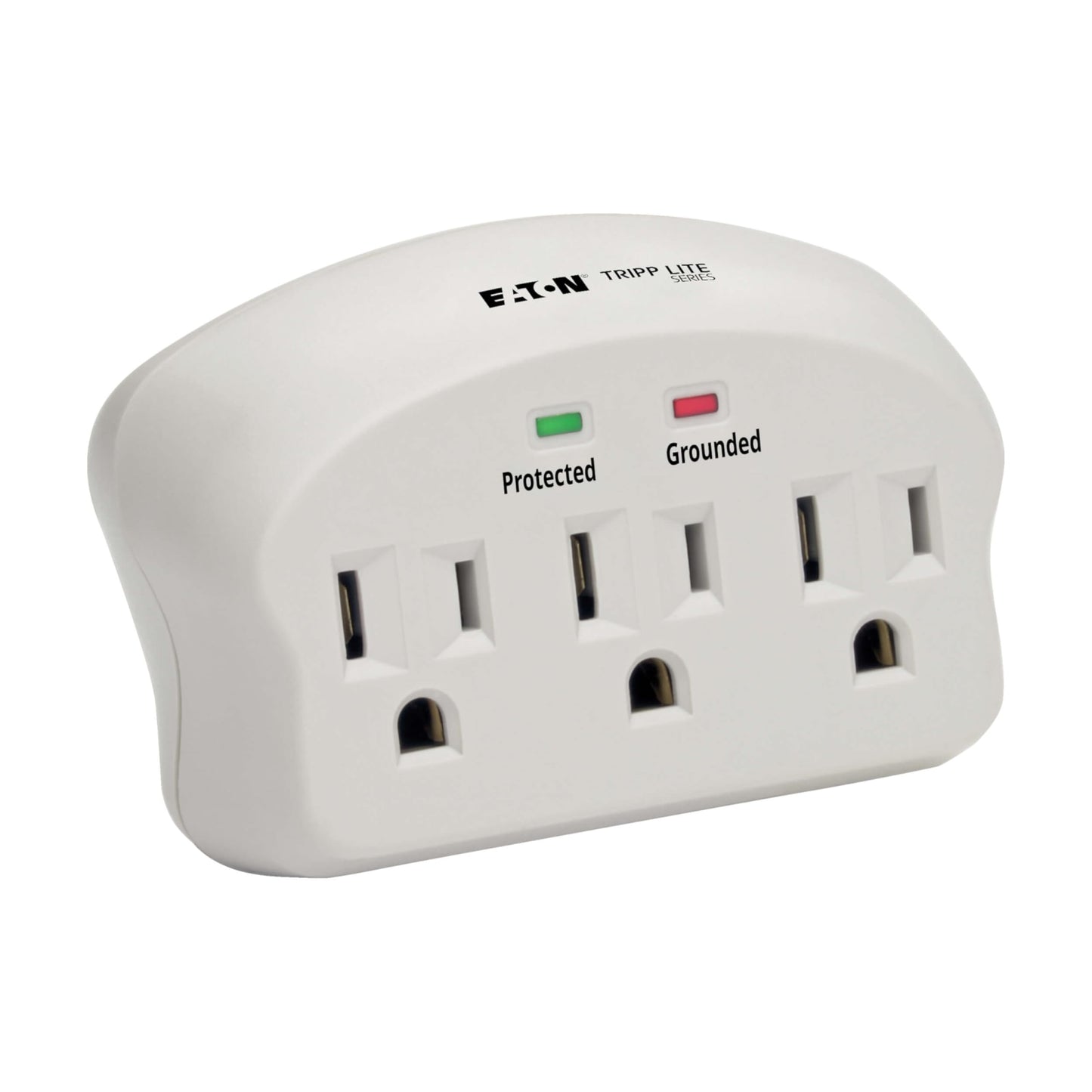 Eaton Tripp Lite SK3-0 Multi-Plug Wall Outlet Extender Surge Protector, 3 Outlets, 660 Joule Rating, Diagnostic LEDs, Portable Travel Wall Plug