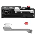 Thumb Grip Metal Hot Shoe Cover with Shutter Button for FUJIFILM X100VI / X100V Fuji Accessories (Silver)