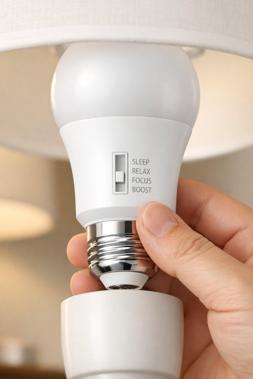 SLEEKLIGHTING A19 100W Equivalent 15 Watt LED Bulb, 5 CCT (2700K, 3000K, 3500K, 4000K, 5000K) 1600 Lumens, Dimmable, Energy Star, E26 Base - (4 Pack)