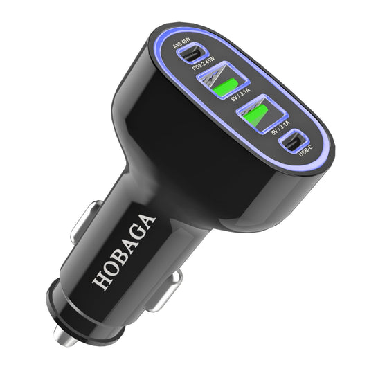 USB C Car Charger Adapter, PD 3.2 QC 5.0 Fast car Charger, 4-Port Multi Car Phone Charger Compatible with iPhone 17 16 15 1413 Pro Max, Samsung Galaxy