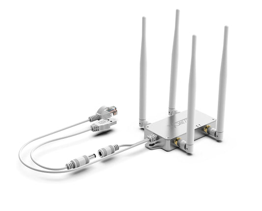 VONETS VBG1200 Industrial Mini Dual Band 2.4GHz/5GHz WiFi Bridge/Router/WiFi to Ethernet Adapter/AC1200 WiFi Signal Range Extender 1 RJ45 Male